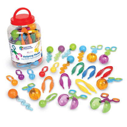 Learning Resources Helping Hands Fine Motor Tools Classroom Set - 24 Piece