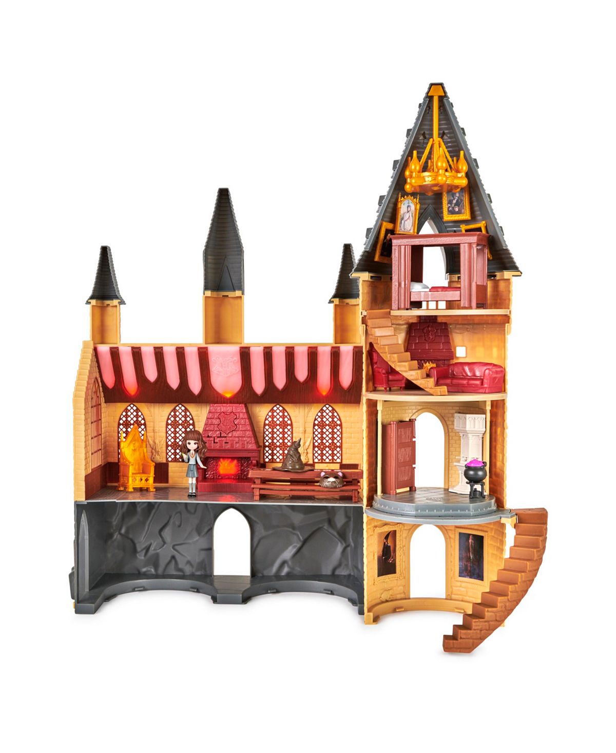 Wizarding World Magical Minis Hogwarts Castle Playset with Lights and Sounds