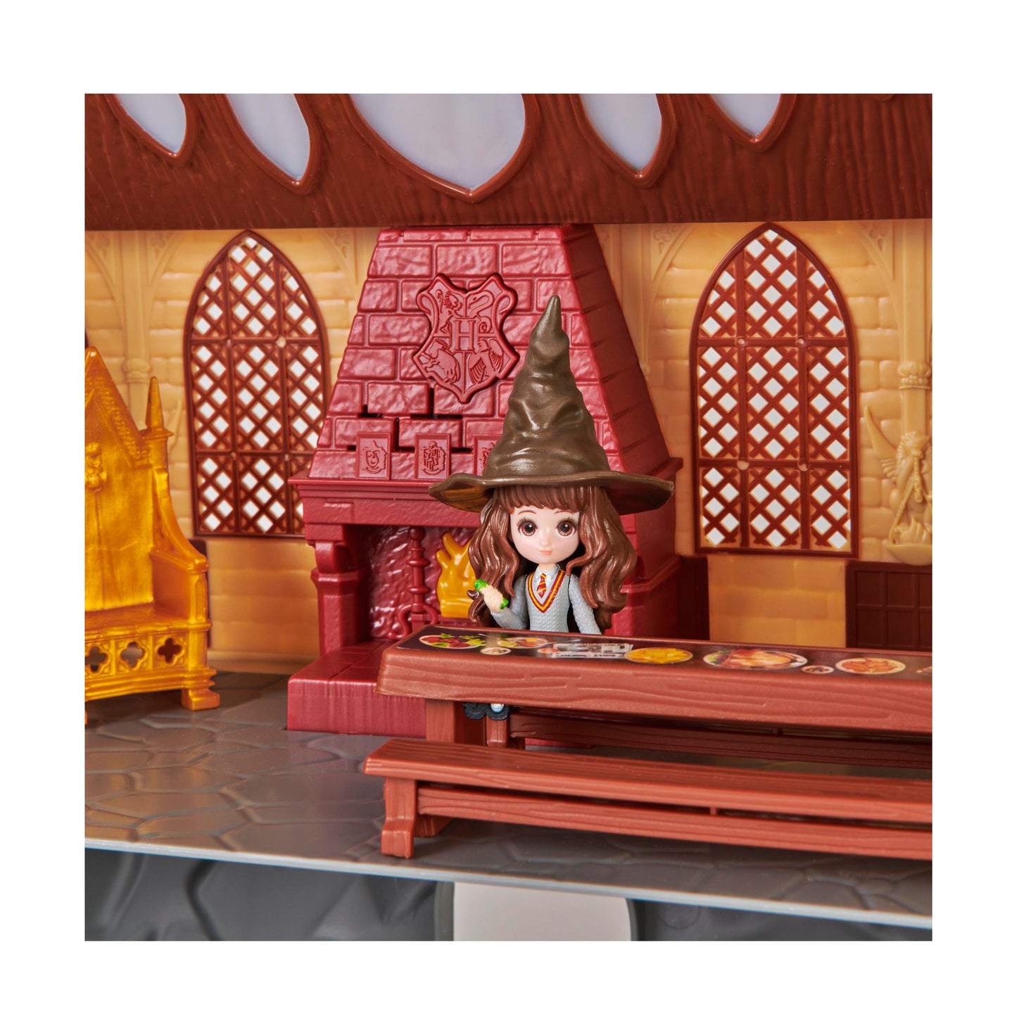 Wizarding World Magical Minis Hogwarts Castle Playset with Lights and Sounds