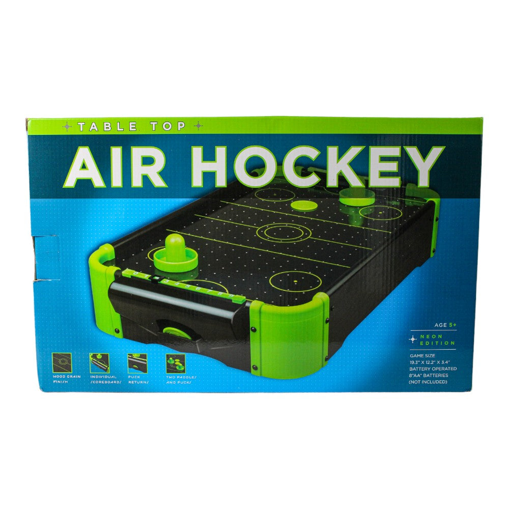 Tabletop Air Hockey 20 Inch (Neon)