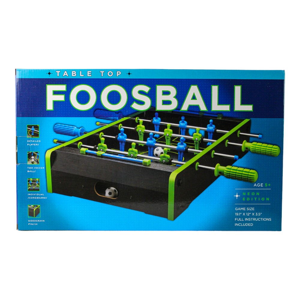 Neon Foosball Tabletop Game