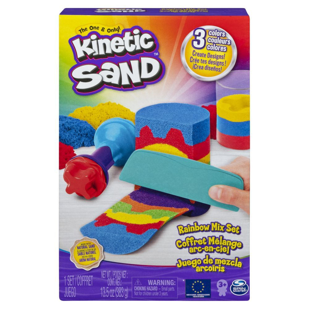 Kinetic Sand Rainbow Mix n Stack