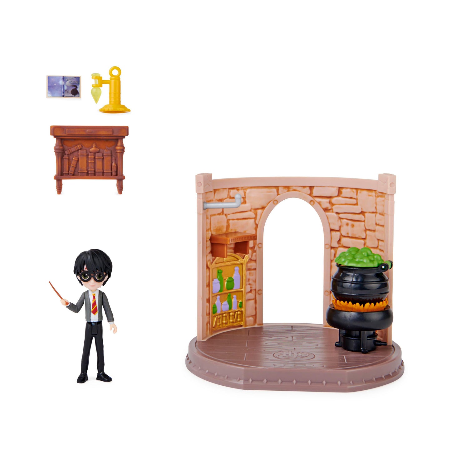 Wizarding World Magical Minis Potions Classroom Playset with Exclusive Harry Potter Figure