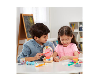 Play-Doh Drill 'n Fill Dentist Toy Set with Dental Tools and Non-Toxic Dough