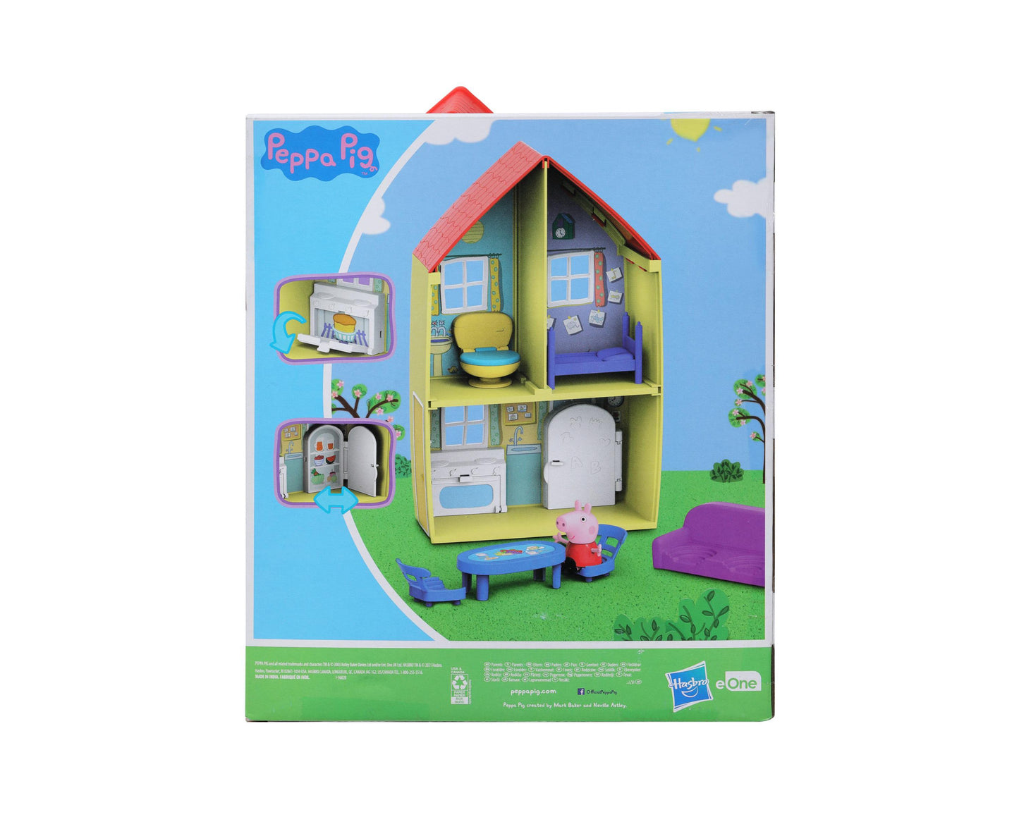 Peppa Pig Family House Playset with Accessories - 7 Pieces