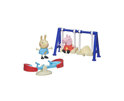 Hasbro Peppa Pig Outdoor Fun Playset with Swings and Seesaw