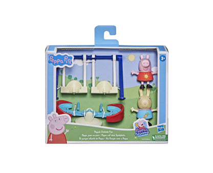 Hasbro Peppa Pig Outdoor Fun Playset with Swings and Seesaw