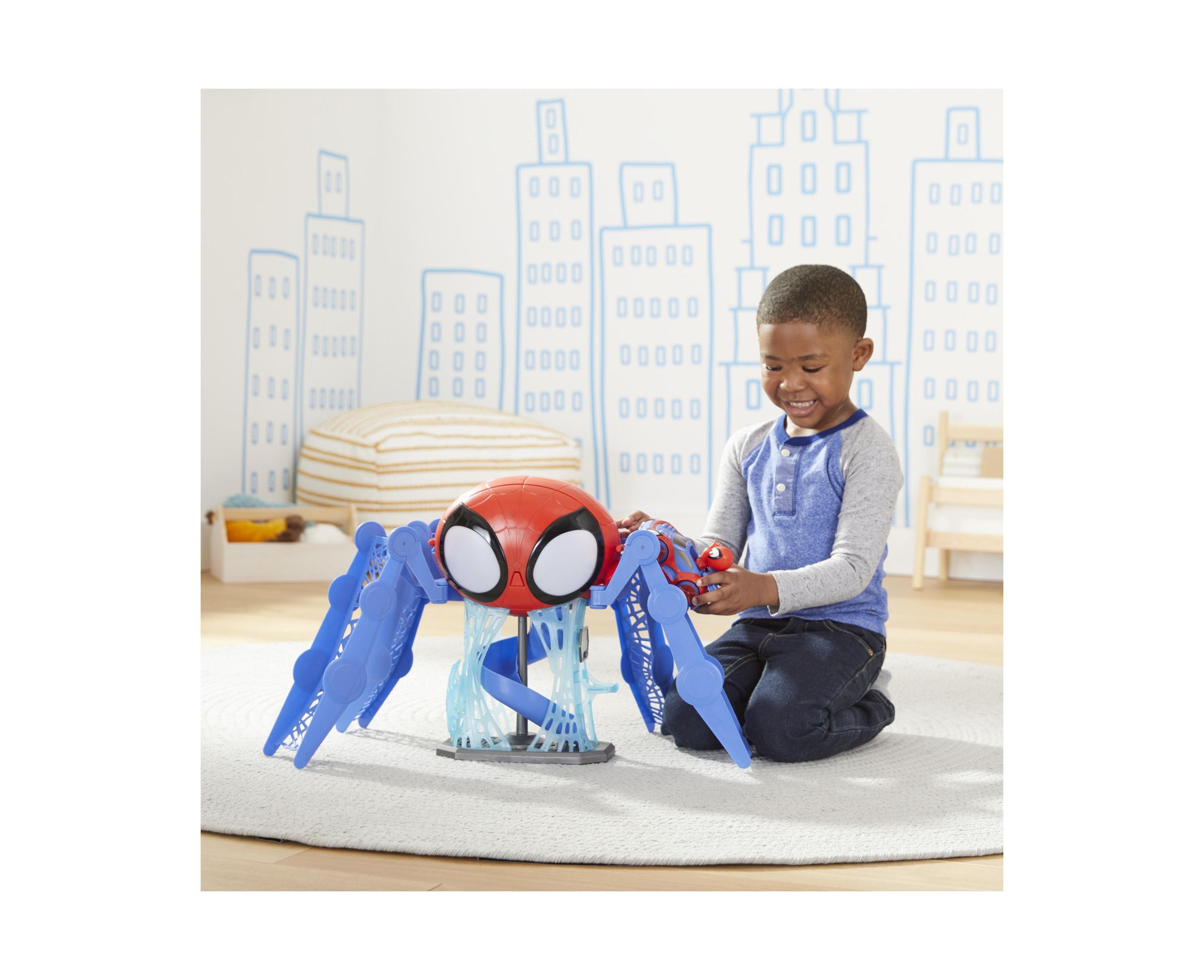 Spidey sale and His Amazing Friends Web-Quarters and Car Vehicle Playset, Lights and