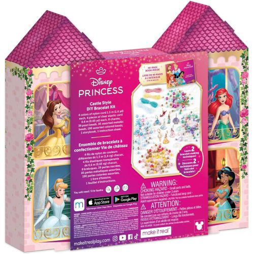 Disney Princess Enchanted Castle DIY Bracelet Kit - Multiple Princess Charms