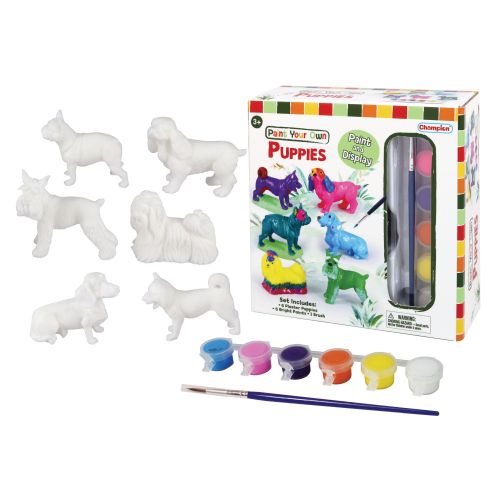 Art Champion Industrial Creative Canine Art Kit - Paint Your Own Puppies