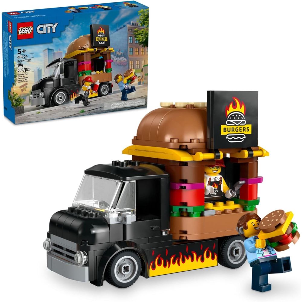 LEGO City Burger Truck 194-Piece Play Set for Kids