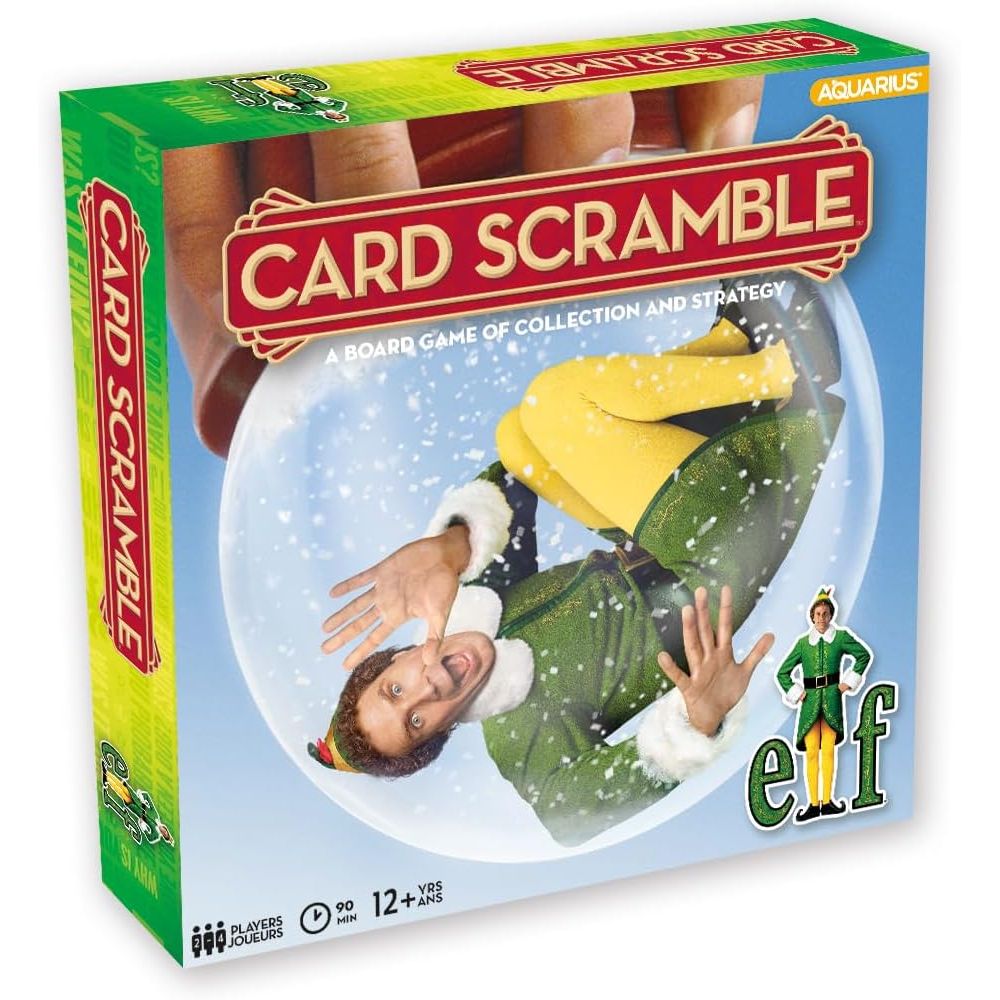 Elf Card Scramble Board Game