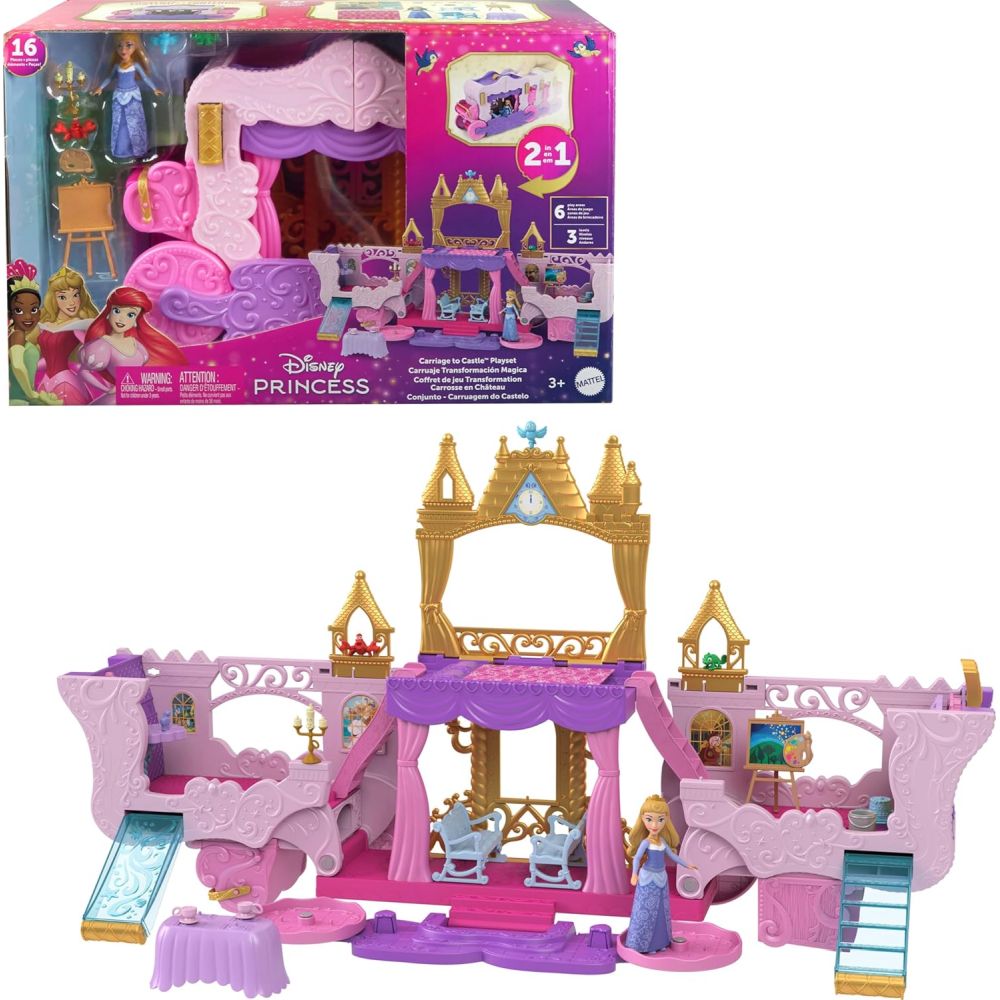 Disney Princess Carriage Castle Transforming Playset