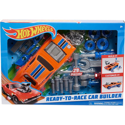 Hot Wheels Ready to Race Car Builder Set 29 Pieces