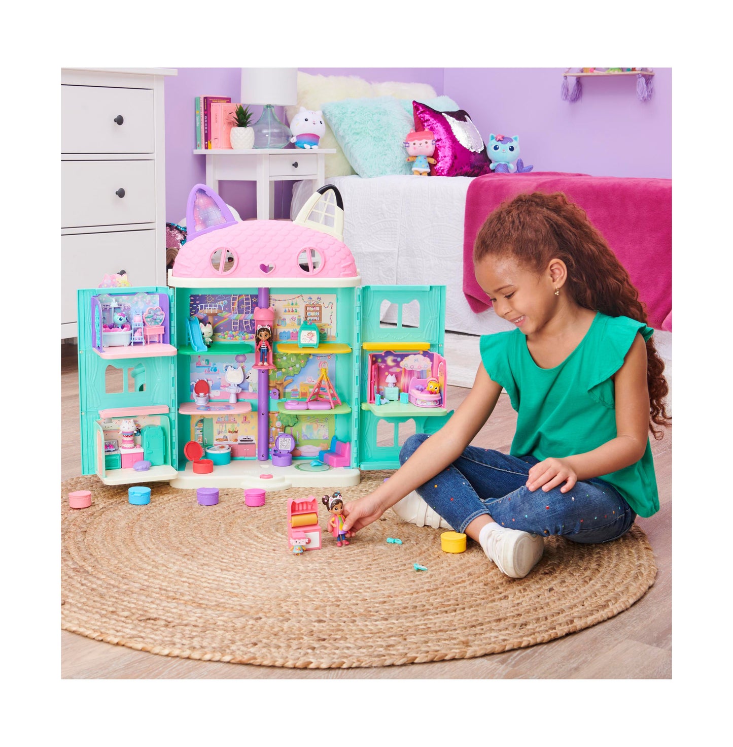 DreamWorks Gabby's Dollhouse Art Studio Playset with Interactive Figures