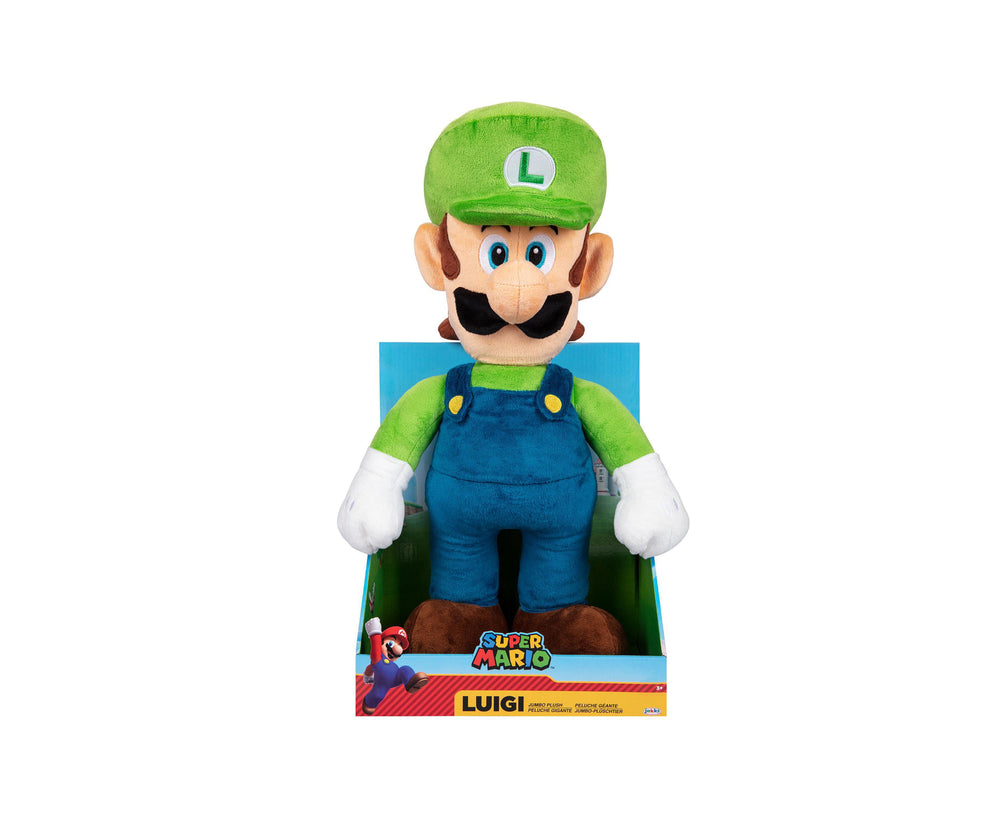 Nintendo 20 inch Jumbo Plush Luigi - Super Soft Cuddly Toy