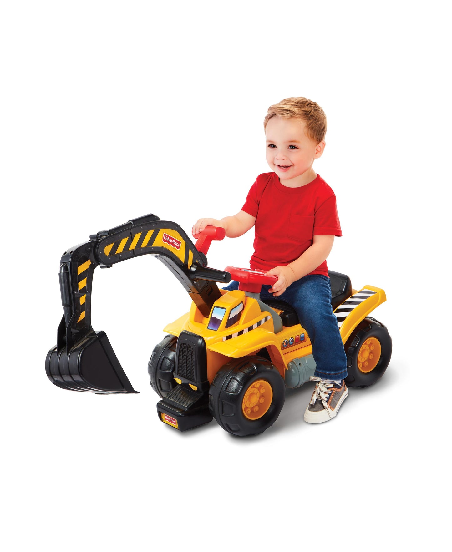 Fisher-Price Big Action Dig N' Ride - Motorized Ride-On with Realistic Sounds