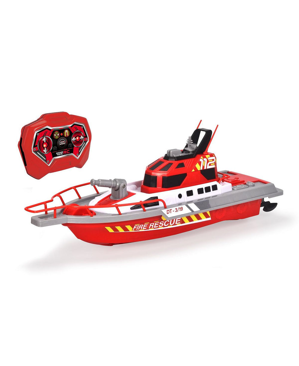 Dickie Toys Radio Control 2.4 GHz Rescue Boat - Water Shooting Feature