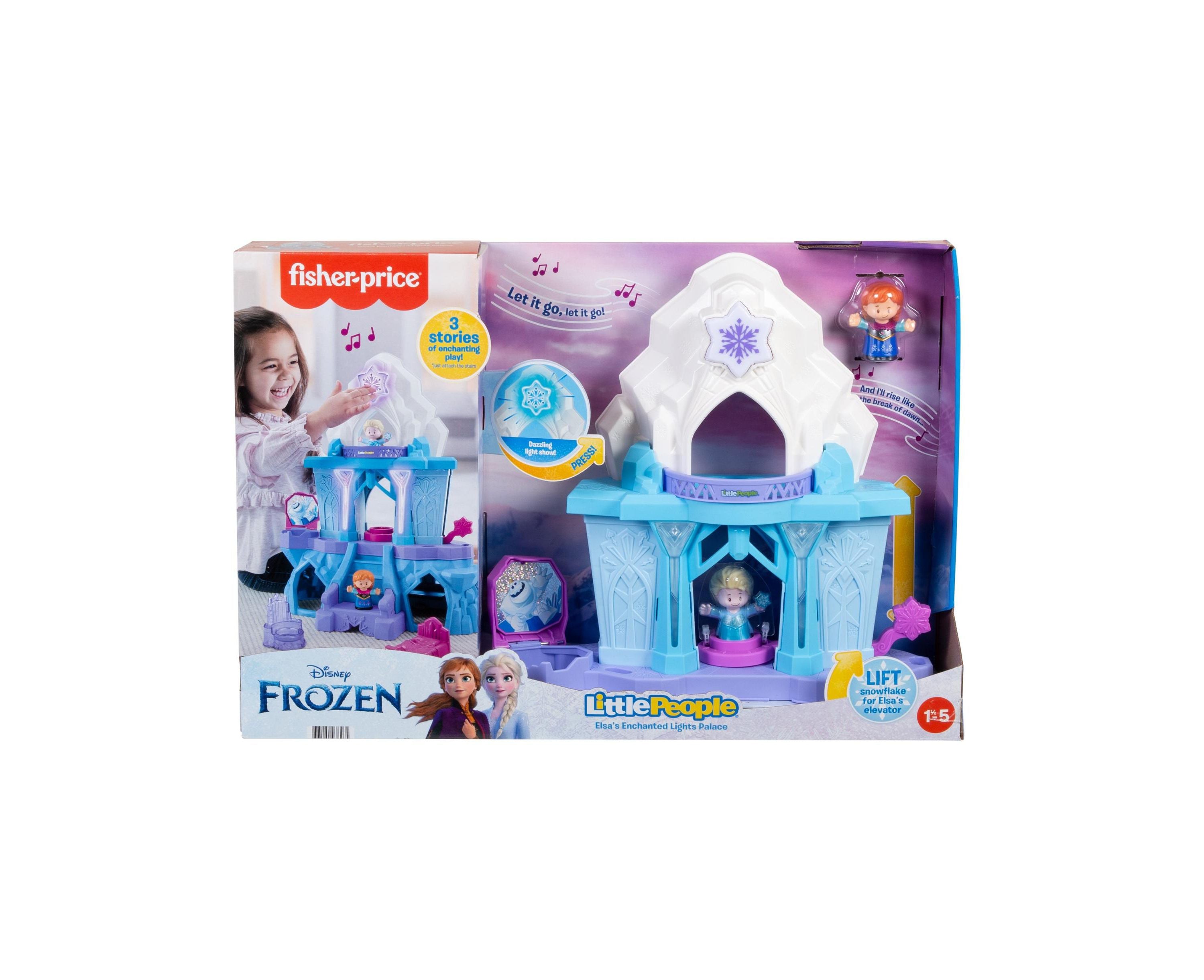 Fisher Price Disney Frozen Little People Elsa Aos Enchanted Lights Pal Toys R Us