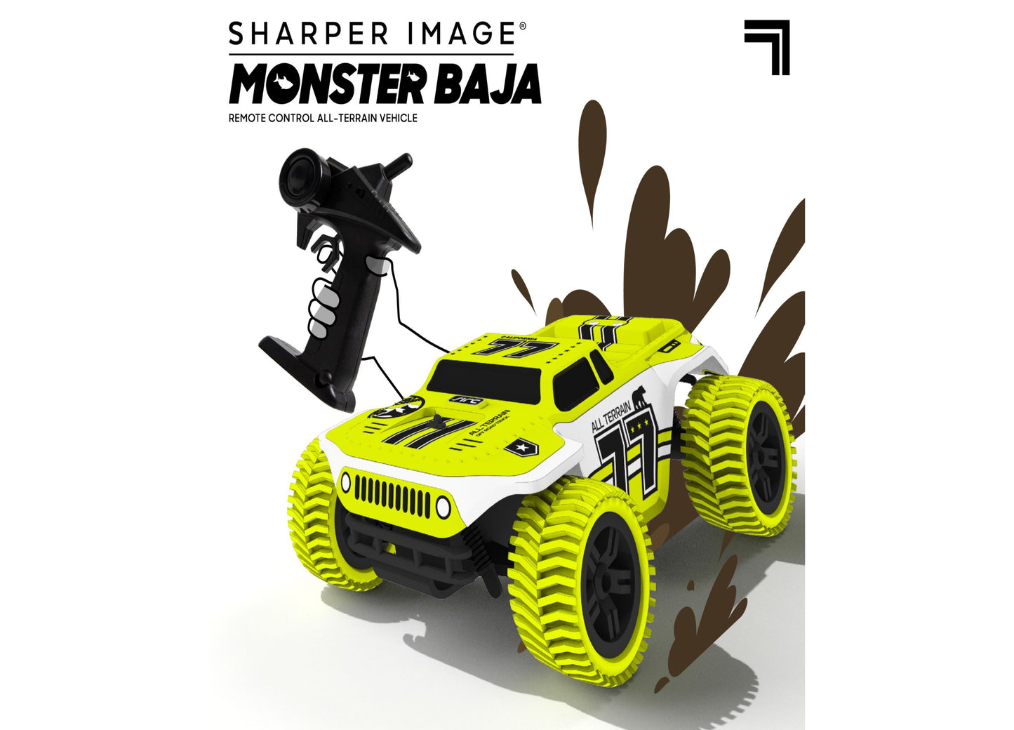 Sharper Image RC Monster Baja Truck - All-Terrain - 2.4 GHz Wireless Control