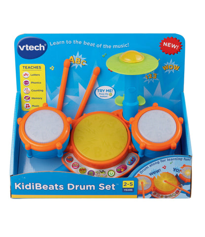 VTech KidiBeats Kids Drum Set with Learning Modes