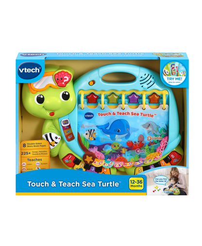 VTech Touch & Teach Sea Turtle - Interactive Educational Toy with Music and Light