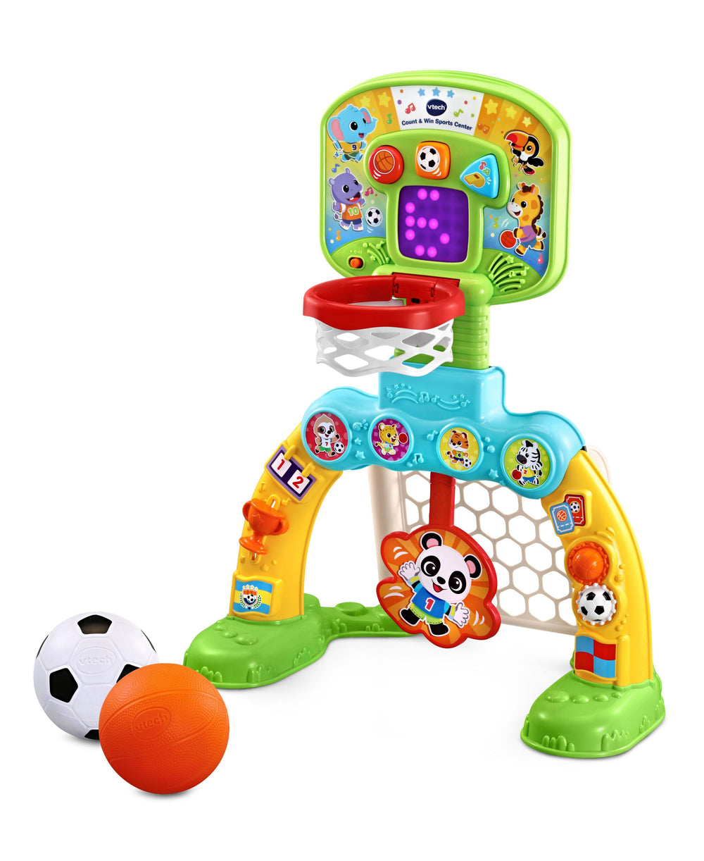 VTech Count & Win Sports Center with Interactive Basketball and Soccer Ball