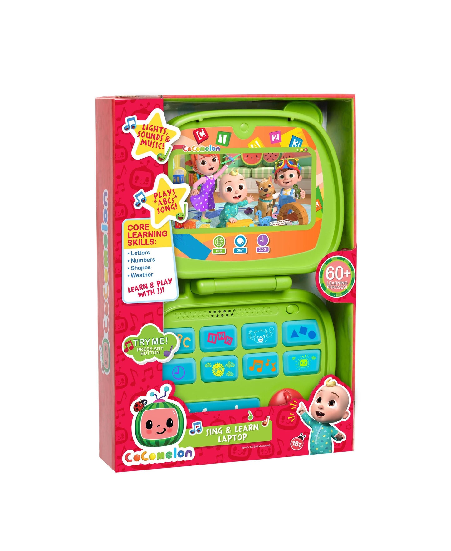 CoComelon Sing and Learn Laptop - Interactive Educational Toy with Lights and Sounds