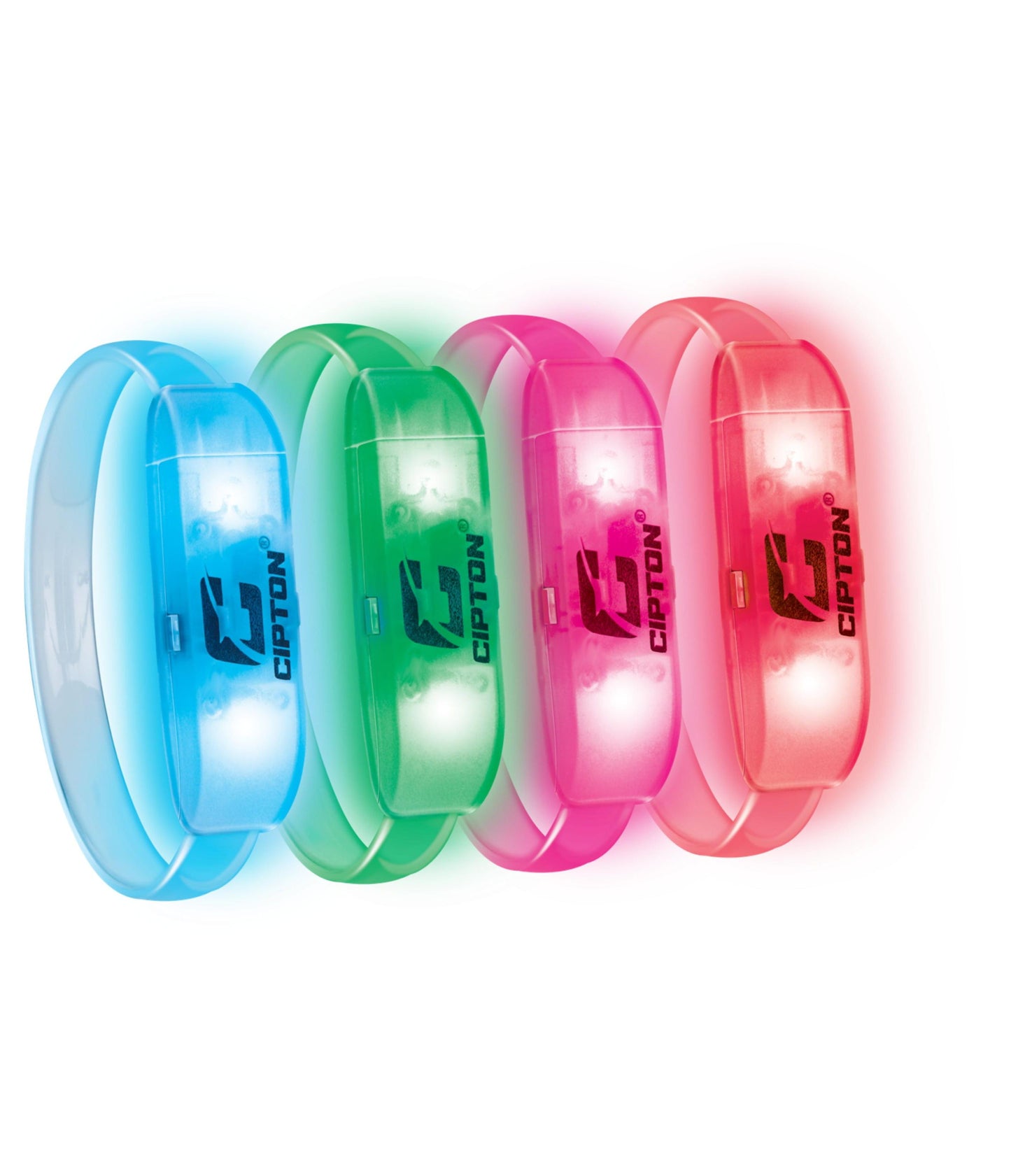 Cipton Sports LED Light-Up Color-Changing Bracelets - Vibrant Nighttime Wear