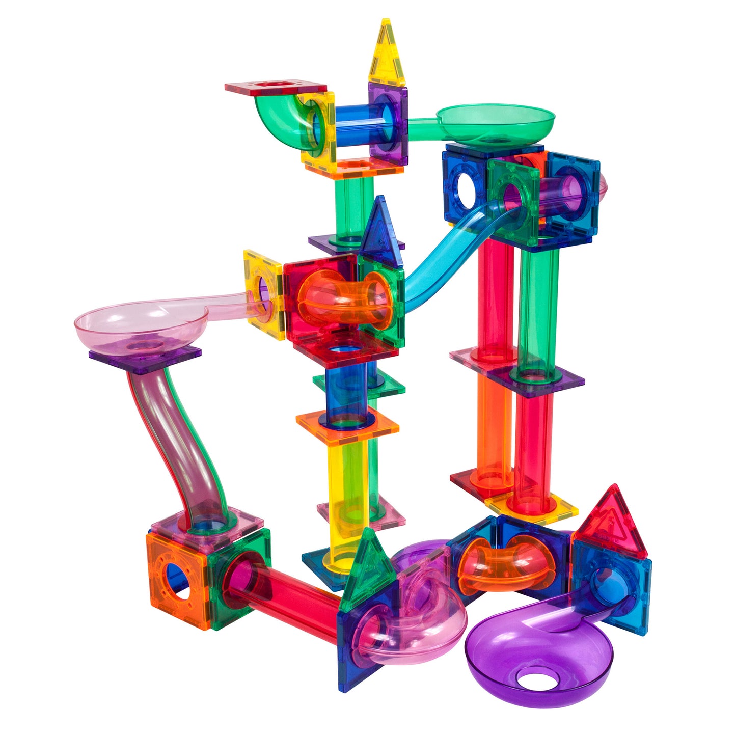 PicassoTiles 100-Piece Marble Run Building Set - Multicolor