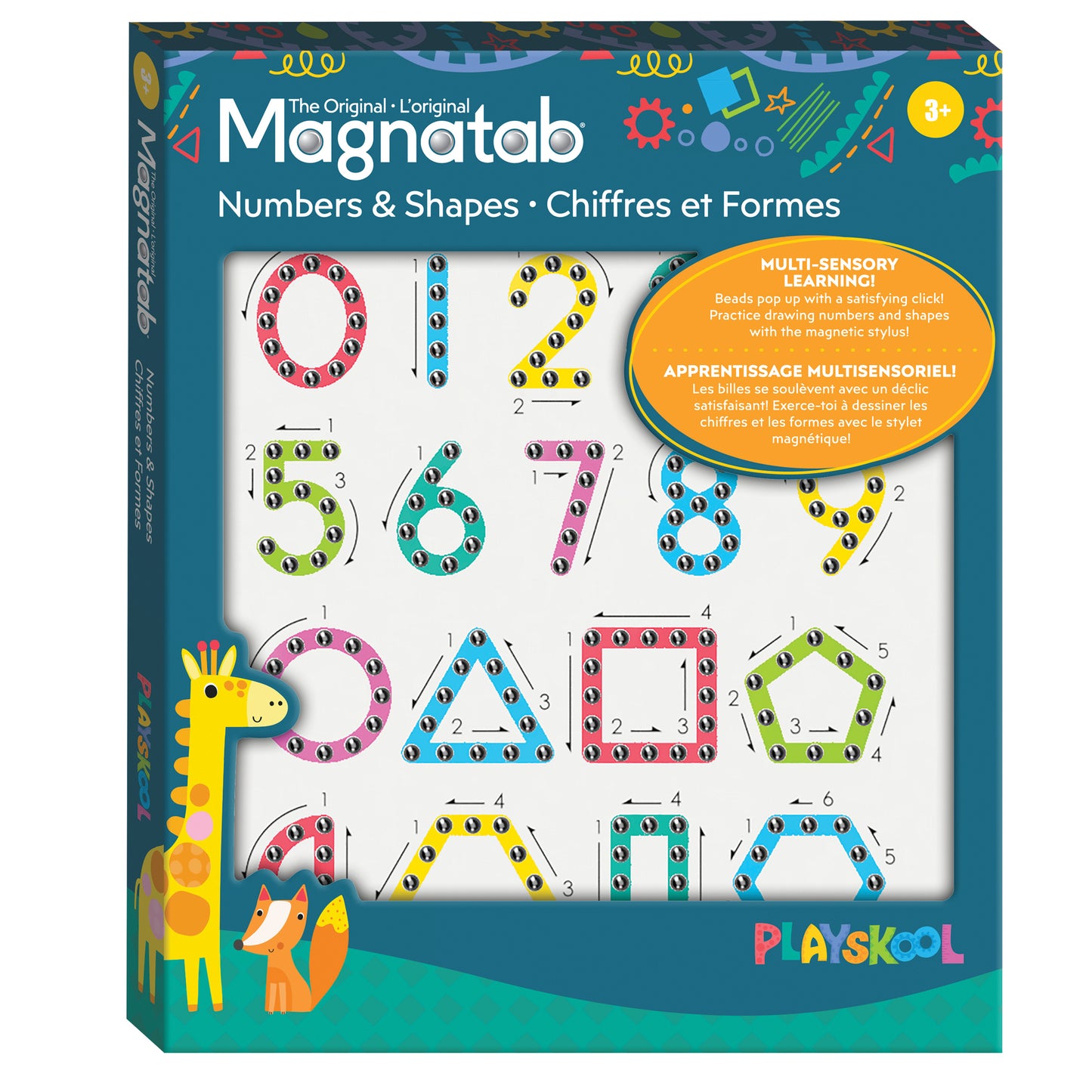 Playskool 0-9 Numbers & Shapes Magnatab - Educational Drawing Toy