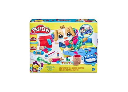 Play-Doh Care and Carry Vet Set - 17-Piece Interactive Toy Veterinary Kit