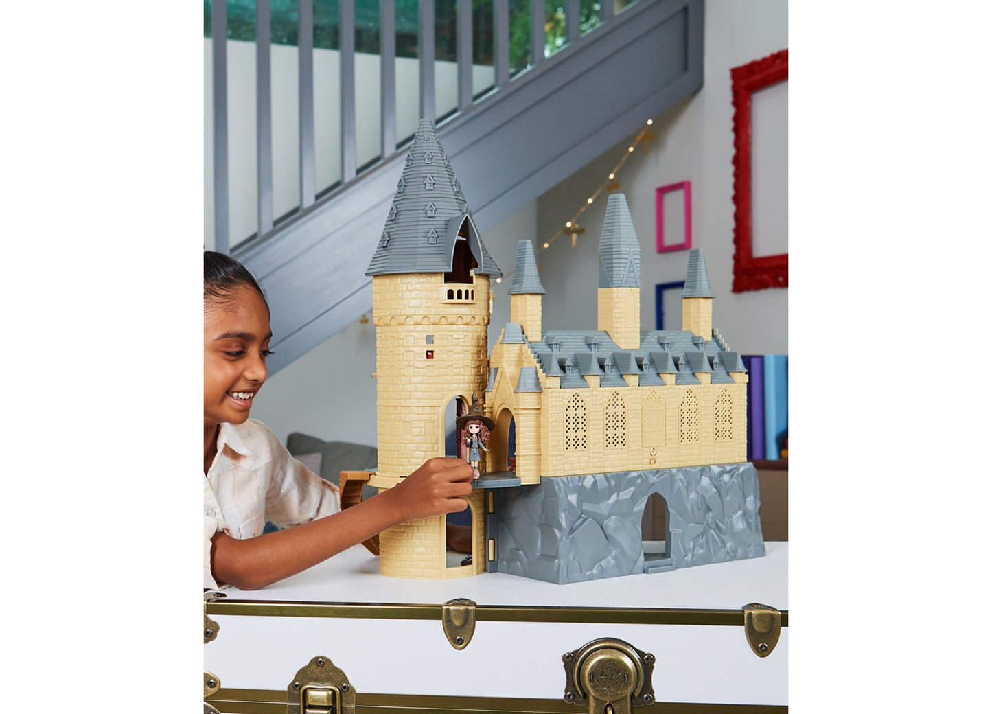 Wizarding World Magical Minis Hogwarts Castle Playset with Lights and Sounds