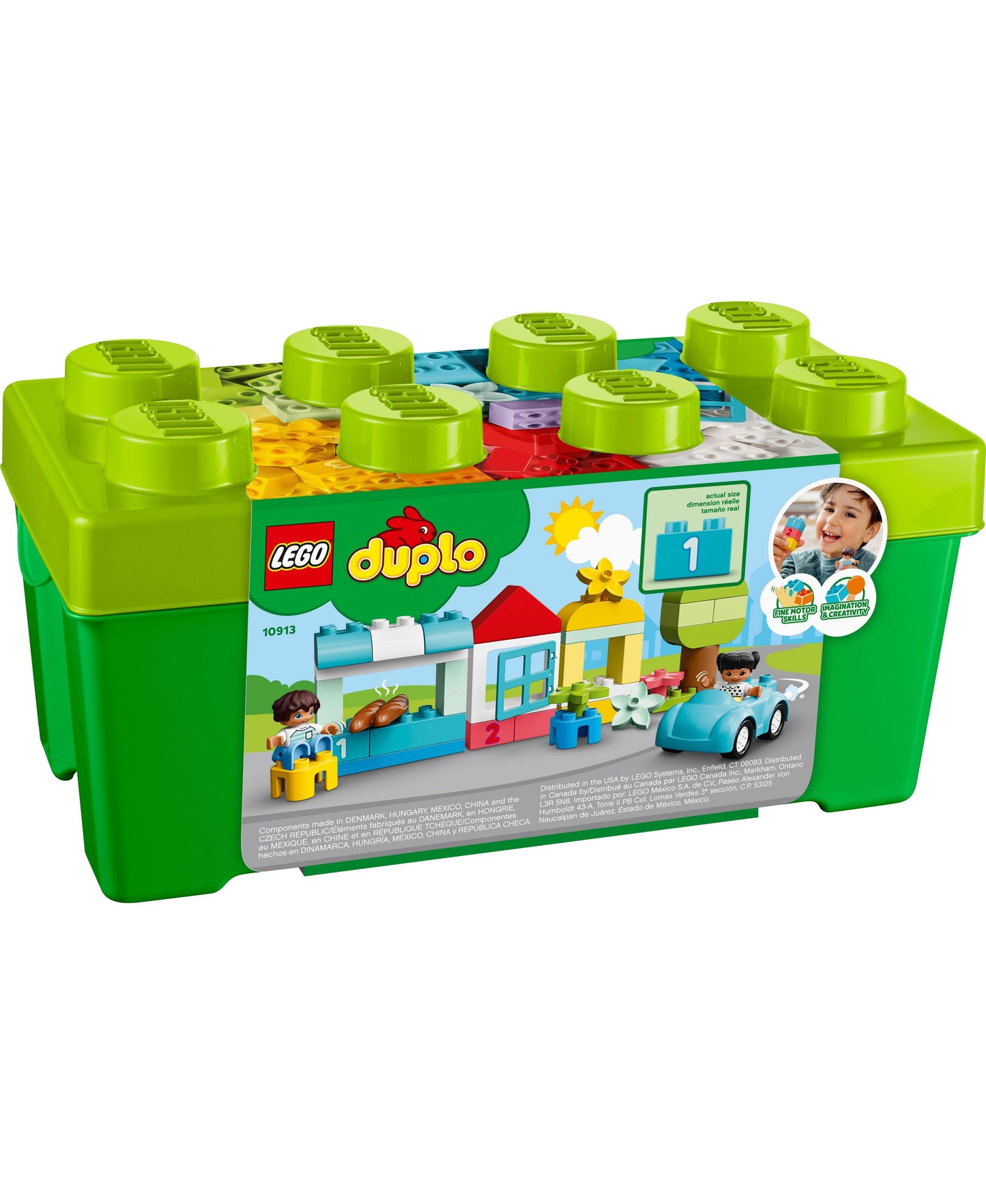 LEGO DUPLO Classic Brick Box 10913 Creative Building Toy for Toddlers (65 Pieces)