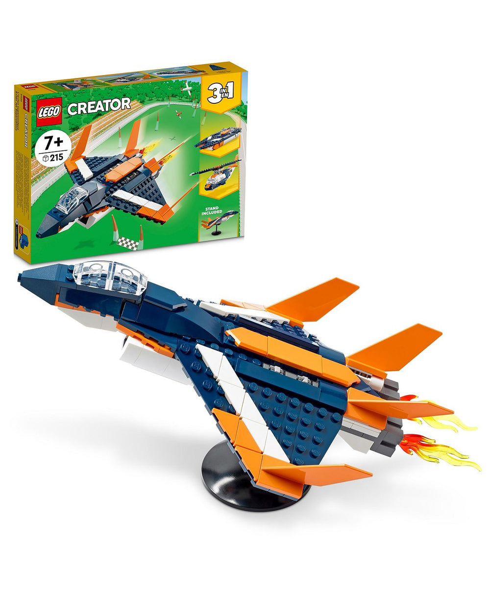 LEGO Creator 3in1 Supersonic-Jet 31126 Building Kit - 215 Pieces