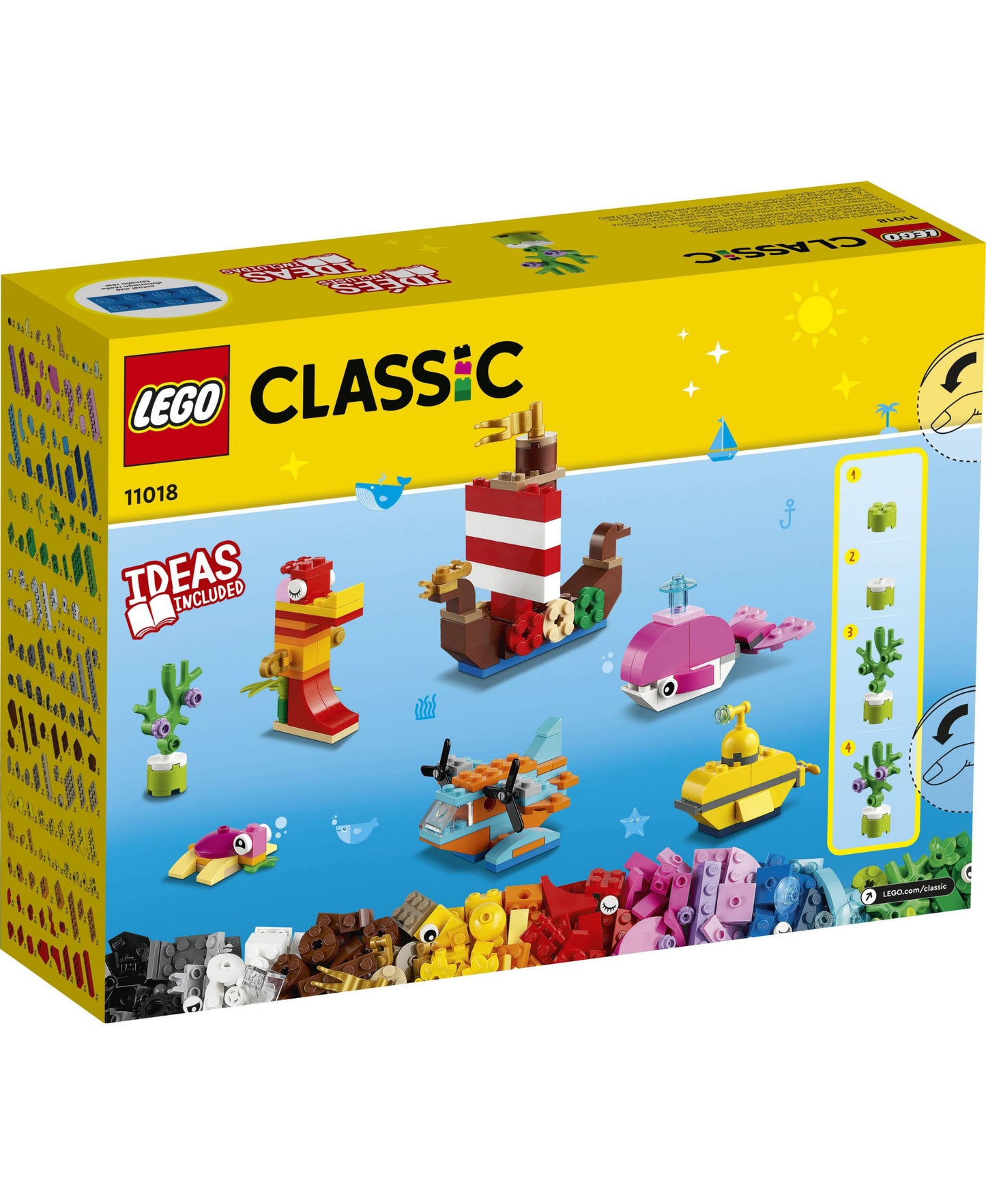 LEGO Classic Creative Ocean Fun 333-Piece Building Set - Model 11018