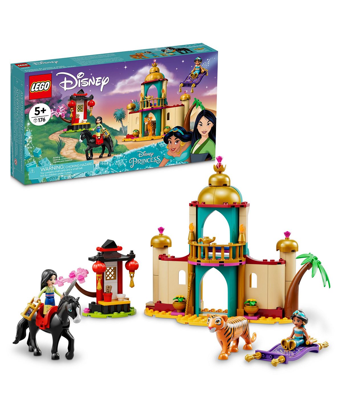 LEGO Disney Princess Jasmine and Mulan Adventure Set 43208 - 176 Pieces