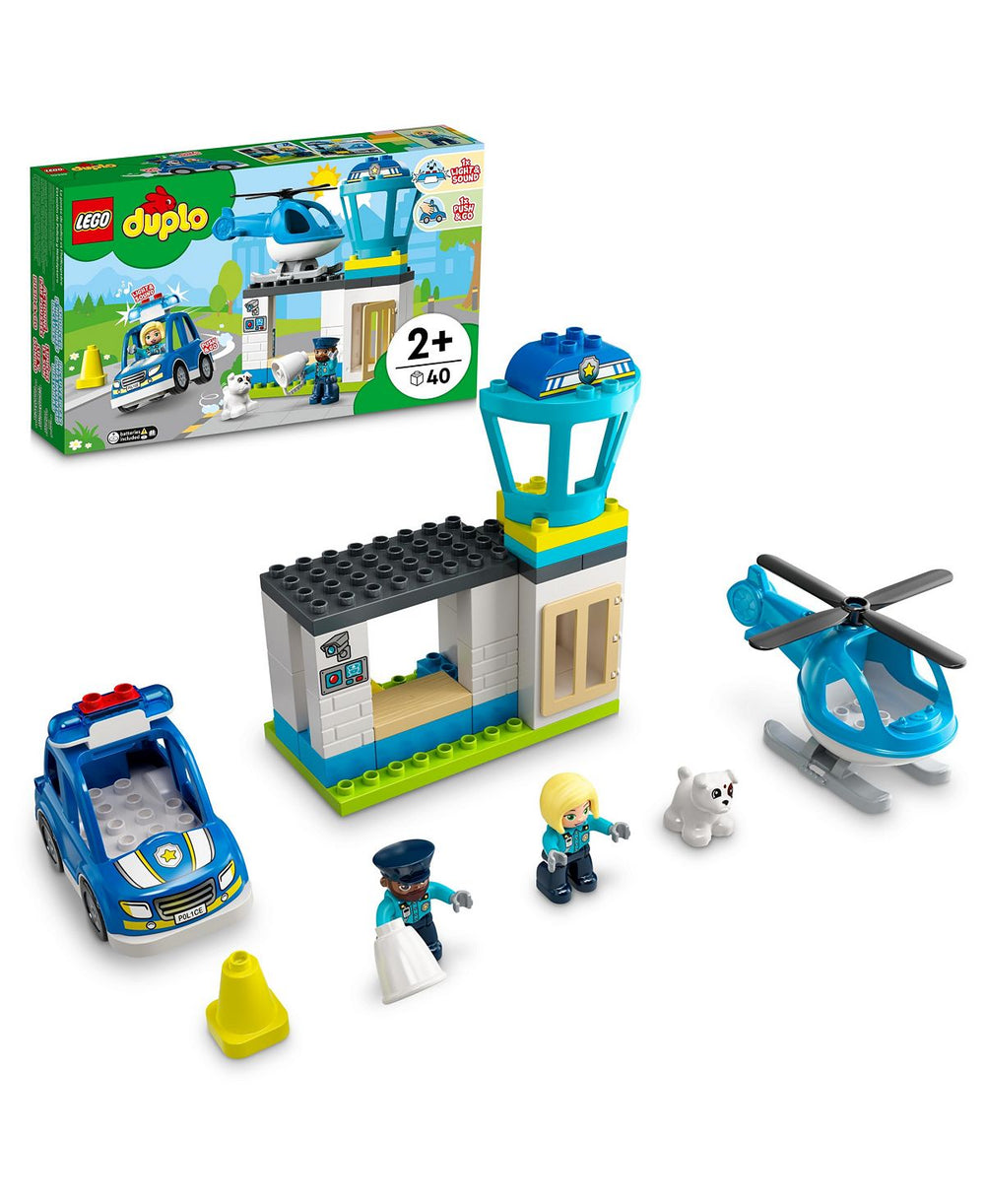 LEGO DUPLO Rescue Police Station & Helicopter 10959 - 40 Piece Building Set
