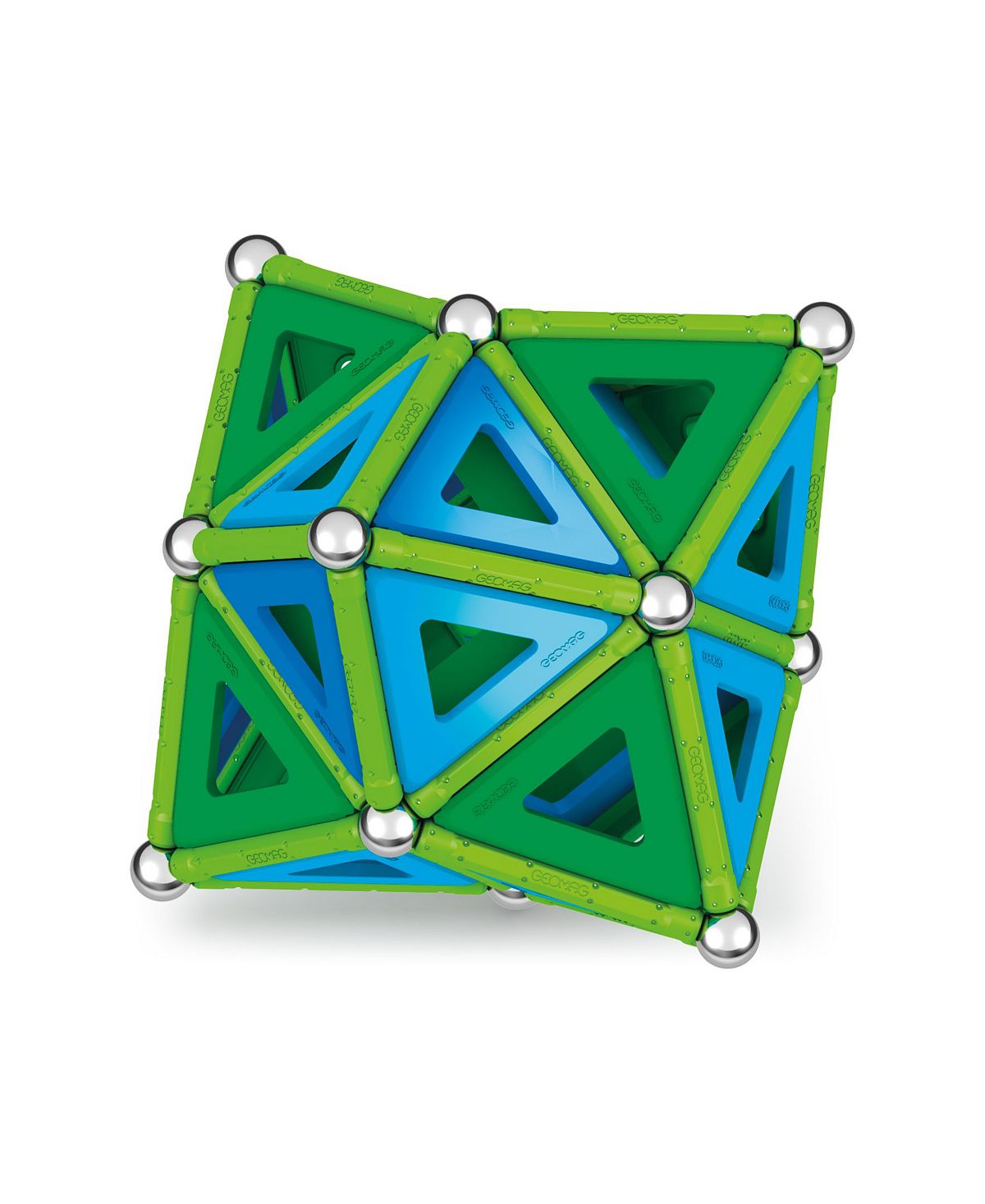 Geomag Green Line 114-Piece Magnetic Construction Set with Recycled Panels