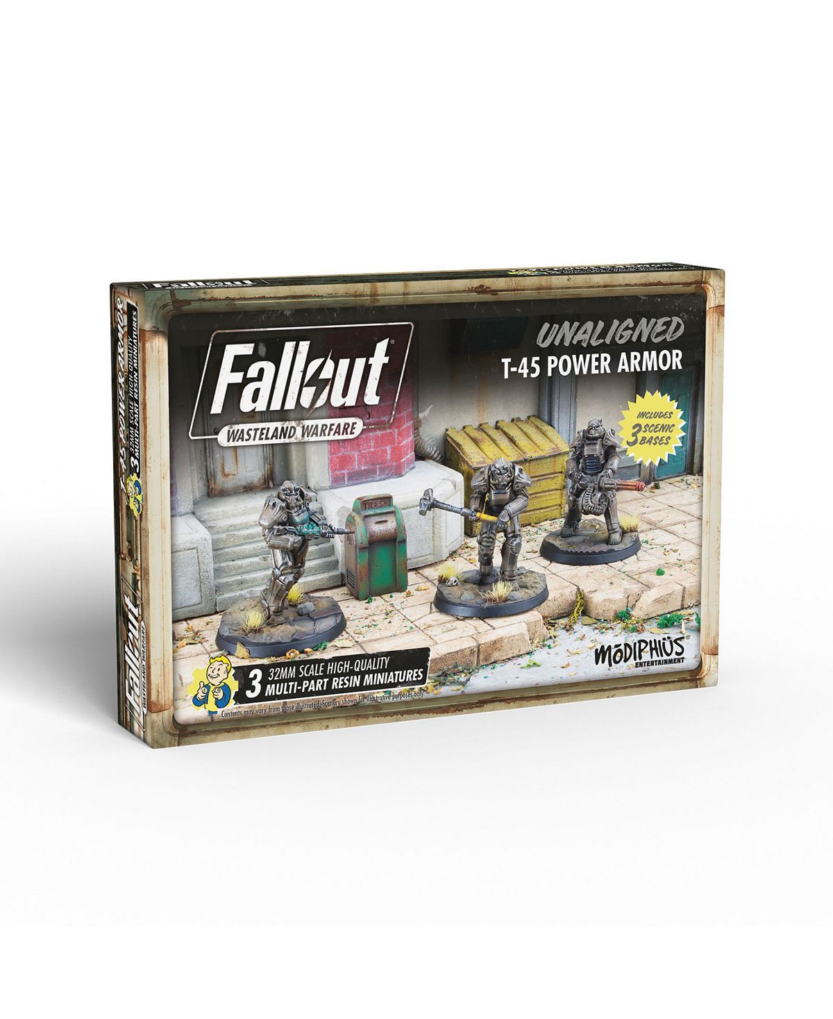 Fallout - Wasteland Warfare T-45 Power Armour Miniature Set