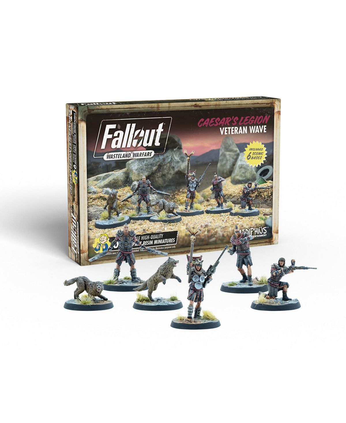 Fallout Wasteland Warfare - Caesar's Legion Veteran Wave Collectible Action Figures