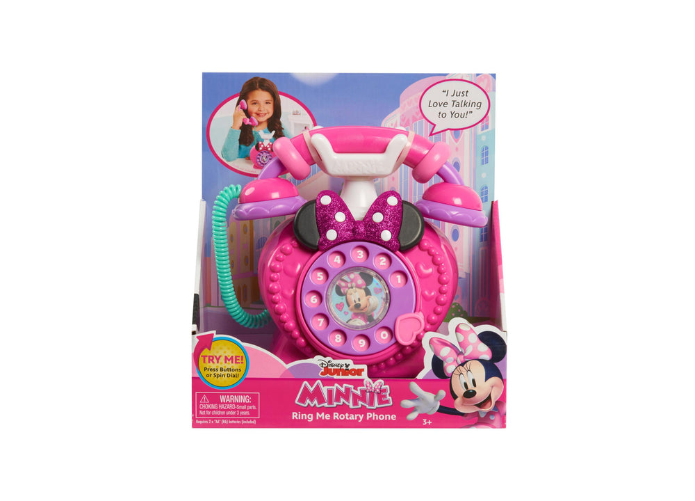 Disney Junior Minnie Mouse Ring Me Rotary Phone with Lights and Sounds