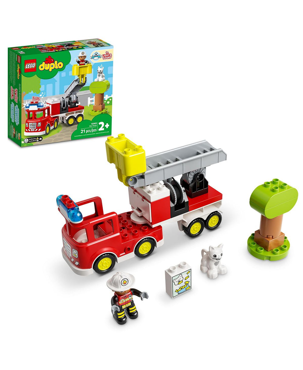 LEGO DUPLO Rescue Fire Truck 10969 Interactive Building Set - 21 Pieces