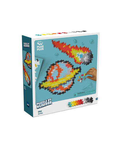 Plus-Plus Puzzle By Number - 500 Piece Space Themed Puzzle