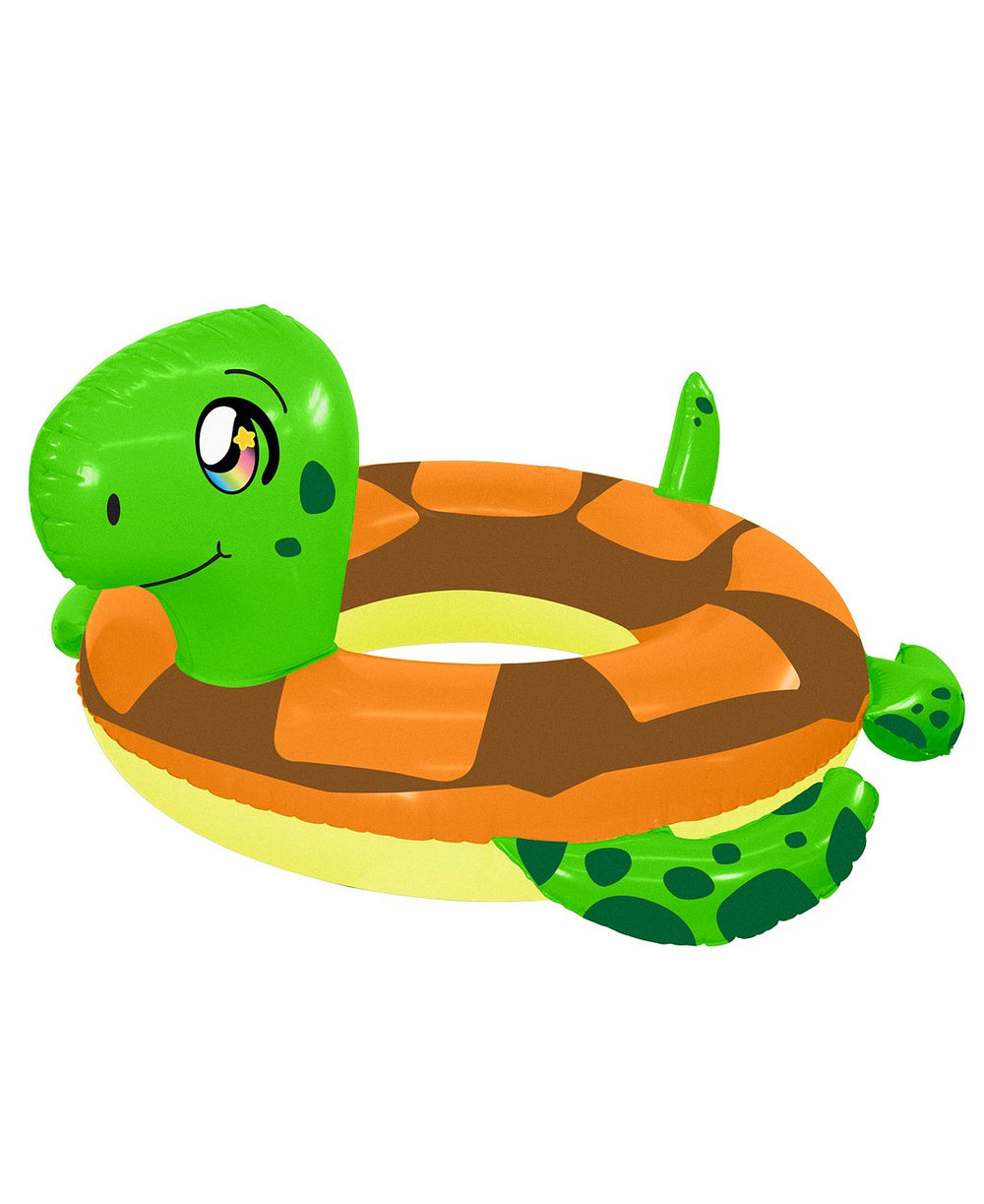 PoolCandy Durable Sea Turtle Inflatable Pool Tube, 36-inch