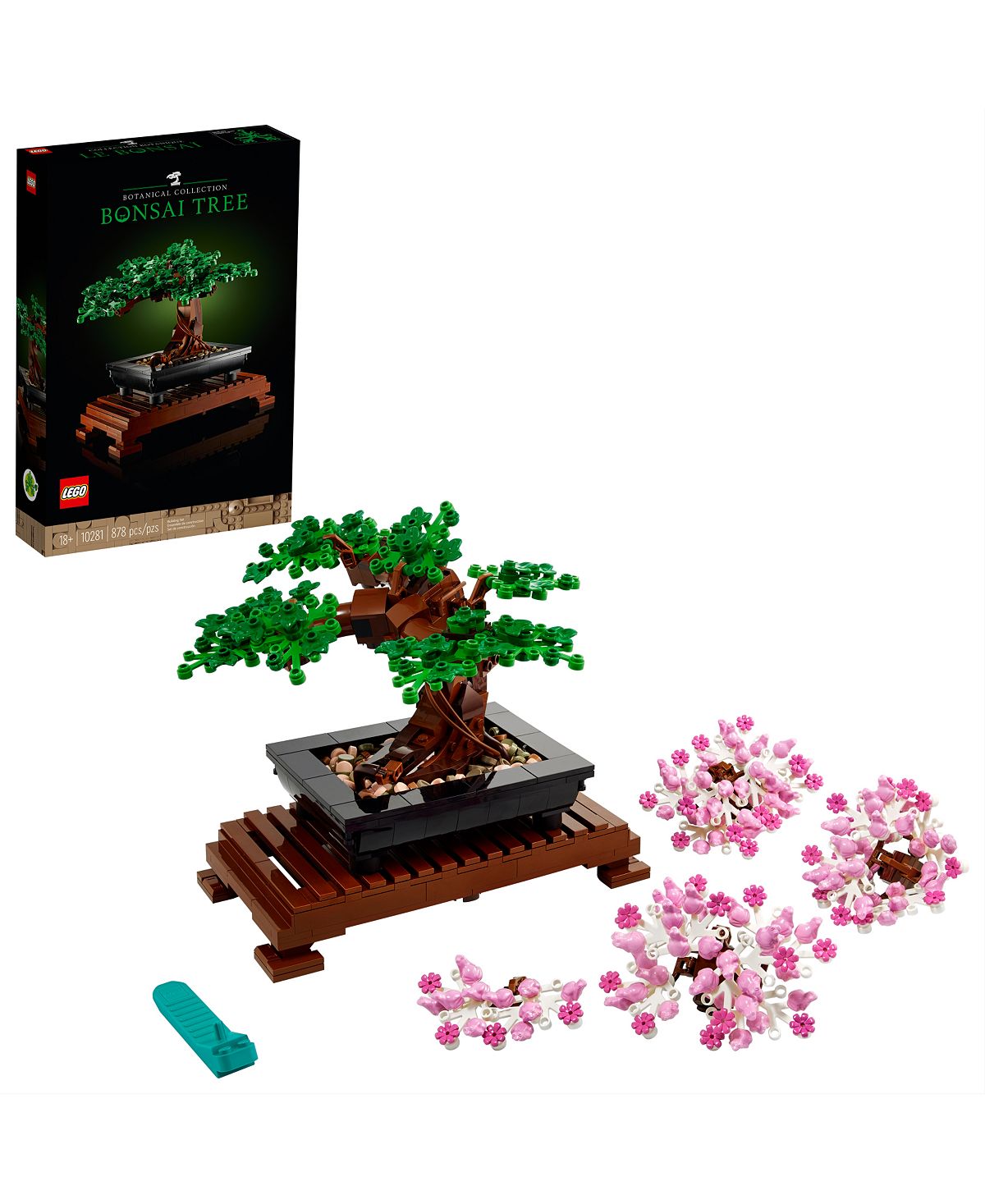 LEGO Bonsai Tree Botanical Collection Building Kit - 878 Pieces