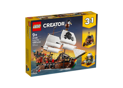 LEGO Creator 3in1 Pirate Ship Adventure Building Kit - 1260 Pieces