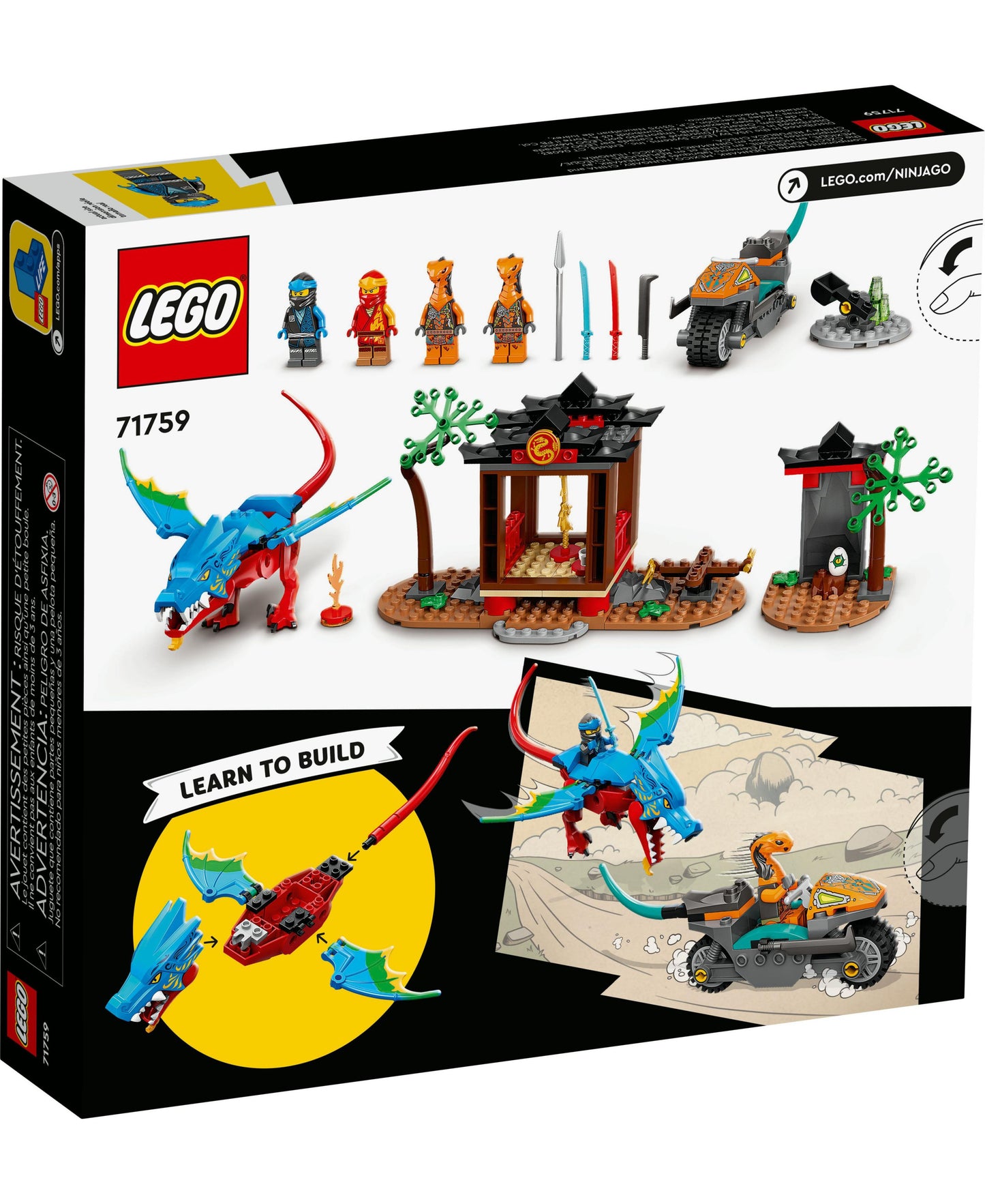 LEGO Ninjago Ninja Dragon Temple 71759 Building Set - 161 Pieces