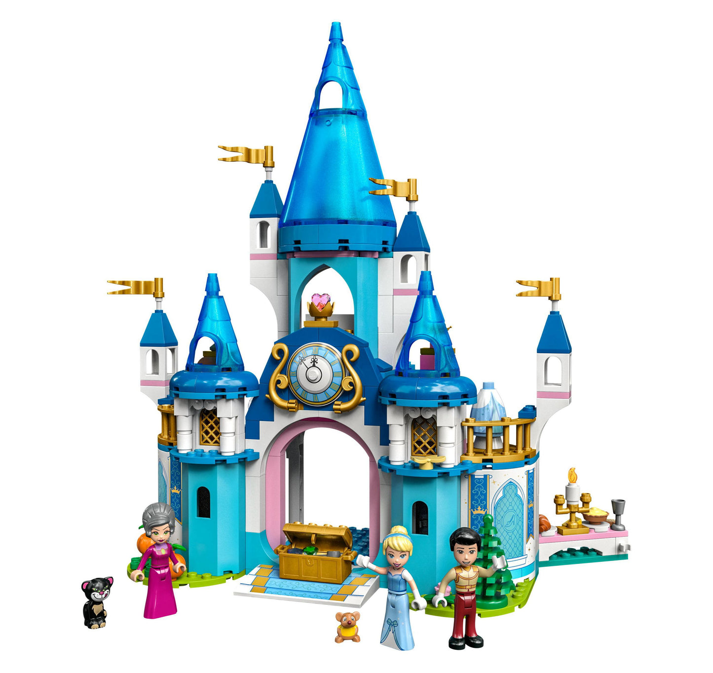 LEGO Disney Cinderella and Prince Charming's Castle 3-Level Building Kit (365 Pcs)