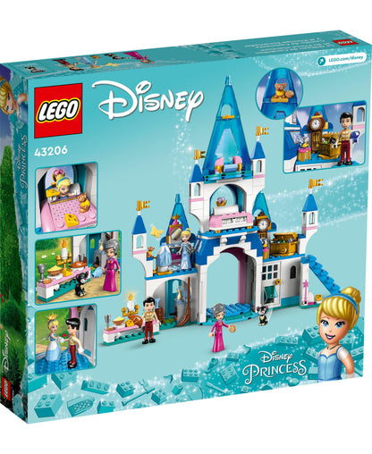 LEGO Disney Cinderella and Prince Charming's Castle 3-Level Building Kit (365 Pcs)